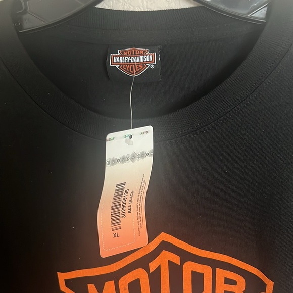 😎Men’s Harley-Davidson Black and Orange Short Sleeve Tee XL - Picture 2 of 3